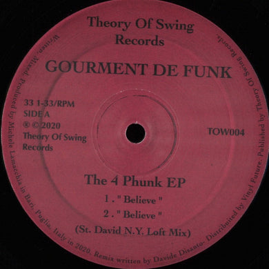 Gourment De Funk ‎– The 4 Phunk EP - (TOW004)